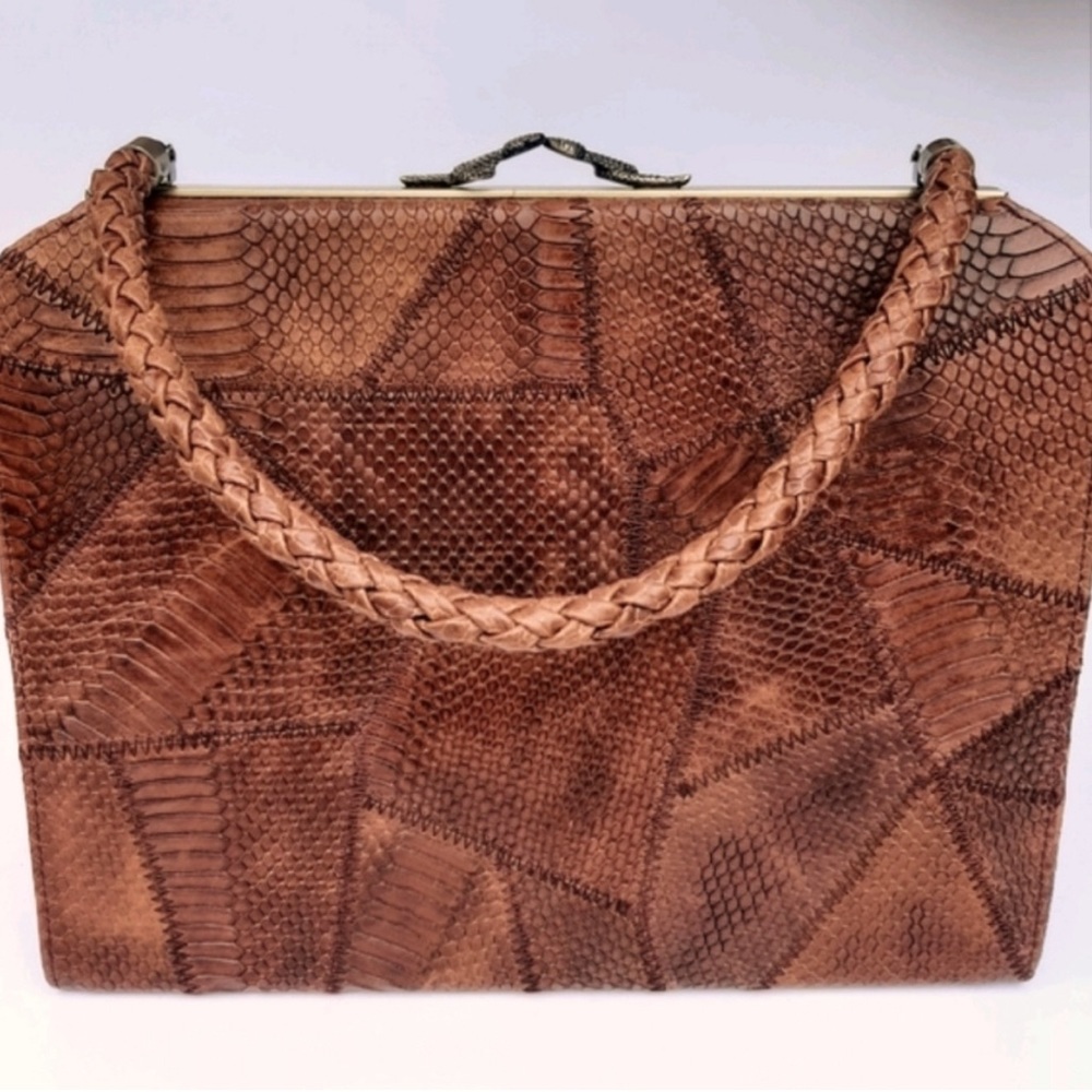 House of Harlow snake embossed bag